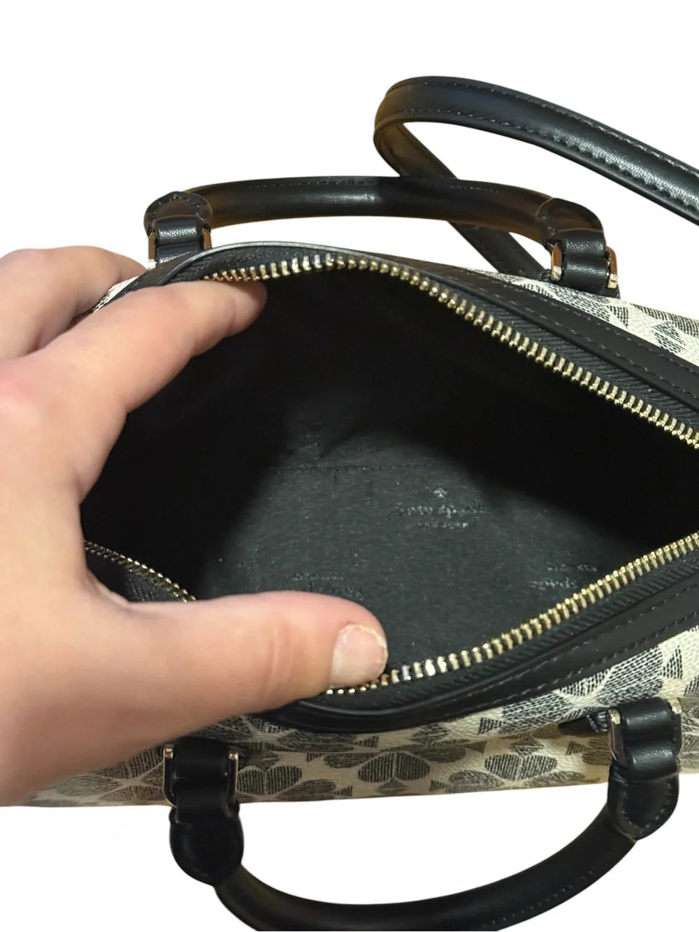 kate spade Black & Cream Mini Satchel